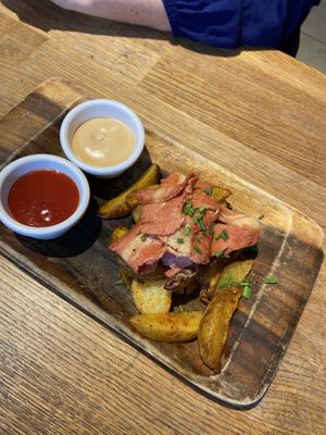Patatas bravas  at Eqvilibrivm Cafe in Barcelona