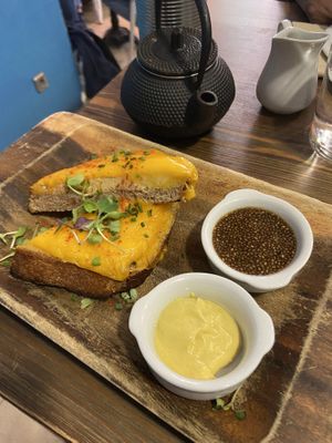 Toast 😍  at Eqvilibrivm Cafe in Barcelona