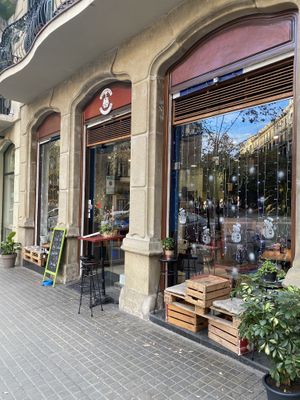 Outside  at Eqvilibrivm Cafe in Barcelona