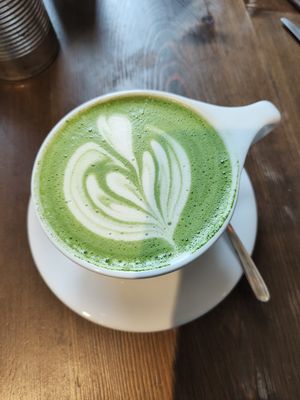 Matcha Latte at Eqvilibrivm Cafe in Barcelona