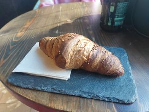Normal croissant at Eqvilibrivm Cafe in Barcelona
