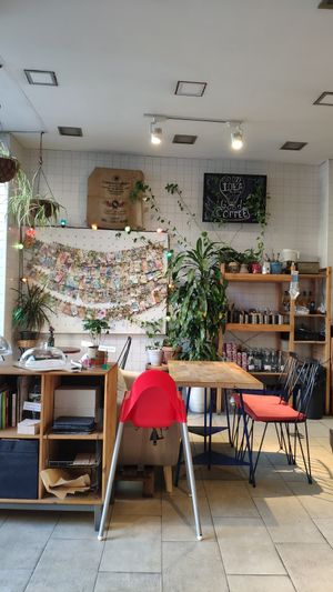 Interior at Eqvilibrivm Cafe in Barcelona