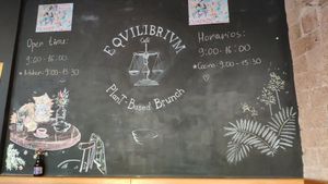 Interior at Eqvilibrivm Cafe in Barcelona