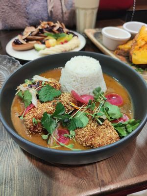 Katsu curry at Eqvilibrivm Cafe in Barcelona