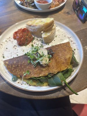 Tofu omelette - delicious  at Eqvilibrivm Cafe in Barcelona