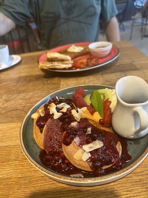 Pancakes  at Eqvilibrivm Cafe in Barcelona