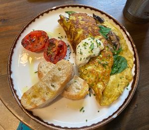 Tofu omelette   at Eqvilibrivm Cafe in Barcelona