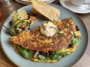Omlette  at Eqvilibrivm Cafe in Barcelona