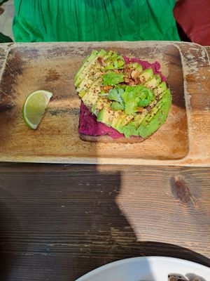 Avocado on toast at Eqvilibrivm Cafe in Barcelona