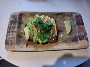 Avocado Toast at Eqvilibrivm Cafe in Barcelona