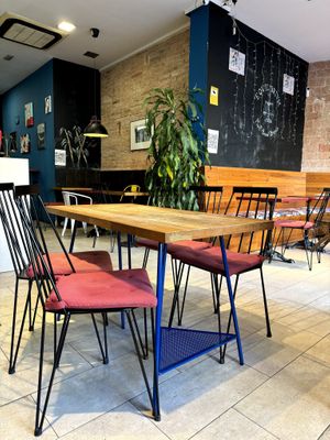 Interior at Eqvilibrivm Cafe in Barcelona