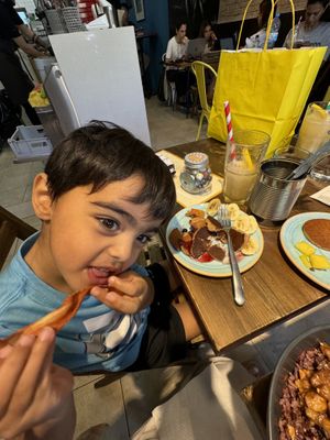 Vegan kids breakfast   at Eqvilibrivm Cafe in Barcelona
