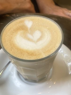 Latte   at Eqvilibrivm Cafe in Barcelona