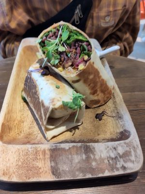 Burrito at Eqvilibrivm Cafe in Barcelona