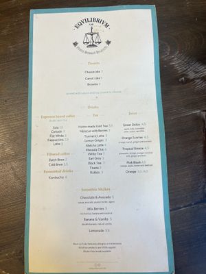 drinks  at Eqvilibrivm Cafe in Barcelona