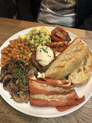 Full English breakfastt  at Eqvilibrivm Cafe in Barcelona