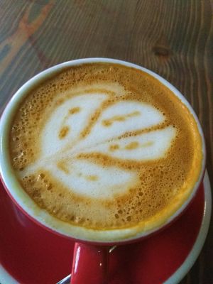 Good (and good looking) coffee 😊 at Eqvilibrivm Cafe in Barcelona