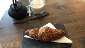 Vegan croissants! at Eqvilibrivm Cafe in Barcelona