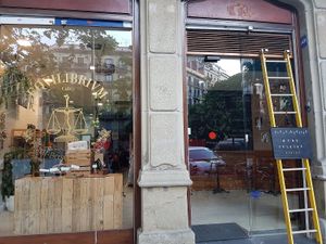front at Eqvilibrivm Cafe in Barcelona