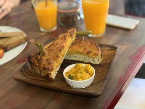 Grilled Cheeze Bread at Eqvilibrivm Cafe in Barcelona