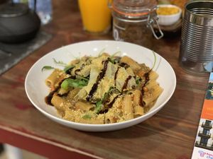 The best pasta that I have ever had at a restaurant! at Eqvilibrivm Cafe in Barcelona