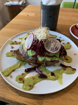 Good vegan sandwich  at Eqvilibrivm Cafe in Barcelona