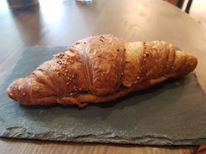 Choc croissant at Eqvilibrivm Cafe in Barcelona
