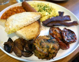 English Breakfast  at Eqvilibrivm Cafe in Barcelona