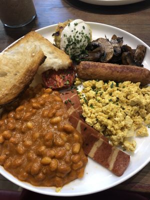 Full English breakfast  at Eqvilibrivm Cafe in Barcelona