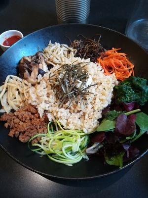 bibimbab at Eqvilibrivm Cafe in Barcelona