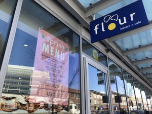 Outside at Flour Bakery + Cafe in Cambridge