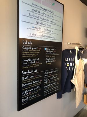 Menu at Flour Bakery + Cafe in Cambridge