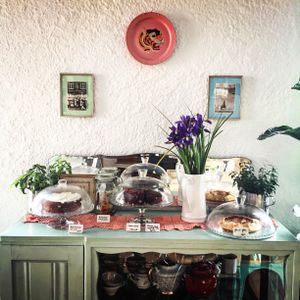 Vegan cakes at Pisco in Vila Do Bispo