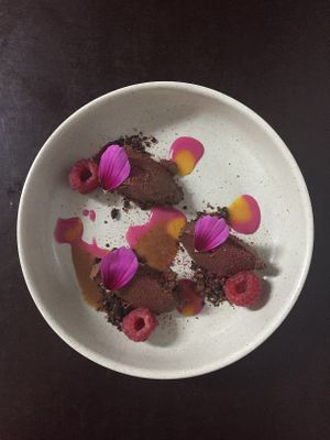 vegan mousse at Pisco in Vila Do Bispo
