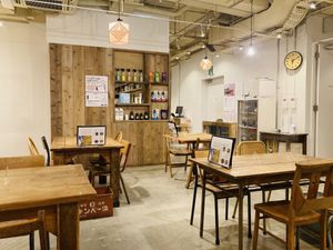 Inside  #Veganuary at Mumokuteki Vegan Cafe in Kyoto