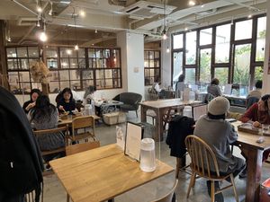 Great atmosphere!  at Mumokuteki Vegan Cafe in Kyoto