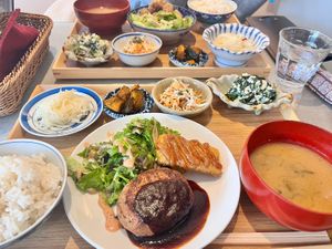   at Mumokuteki Vegan Cafe in Kyoto