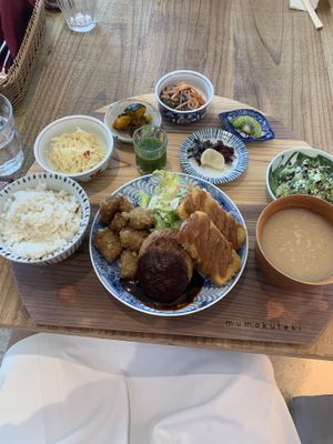   at Mumokuteki Vegan Cafe in Kyoto