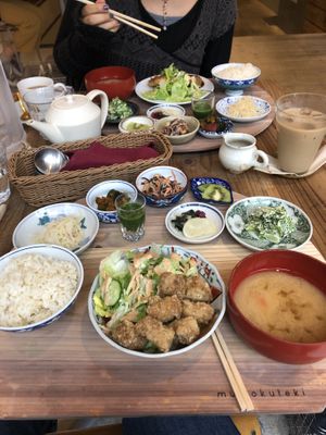   at Mumokuteki Vegan Cafe in Kyoto