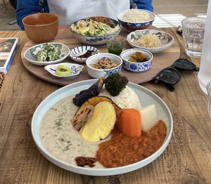   at Mumokuteki Vegan Cafe in Kyoto