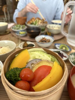   at Mumokuteki Vegan Cafe in Kyoto