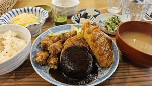 Vegan lunch meats at Mumokuteki Vegan Cafe in Kyoto