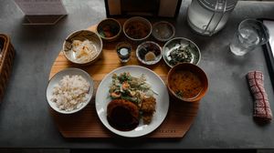   at Mumokuteki Vegan Cafe in Kyoto