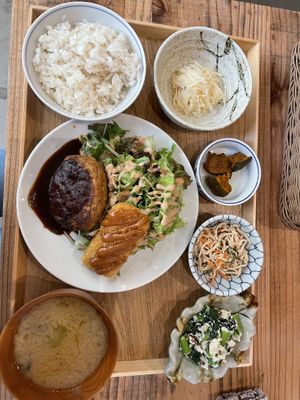 Teishoku   at Mumokuteki Vegan Cafe in Kyoto
