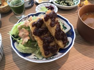 Miso katsu  at Mumokuteki Vegan Cafe in Kyoto