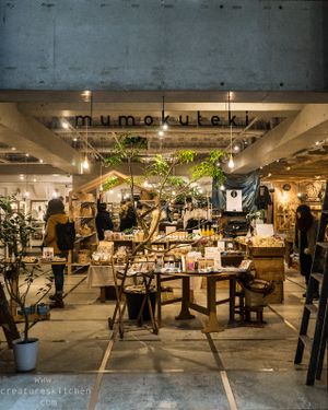 New store front of Mumokuteki (as of Nov. 2016). Cafe is inside on the 2nd floor. at Mumokuteki Vegan Cafe in Kyoto