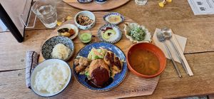   at Mumokuteki Vegan Cafe in Kyoto