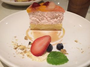 really tasty dessert!  at Mumokuteki Vegan Cafe in Kyoto