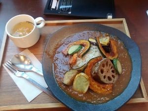 curry at Mumokuteki Vegan Cafe in Kyoto
