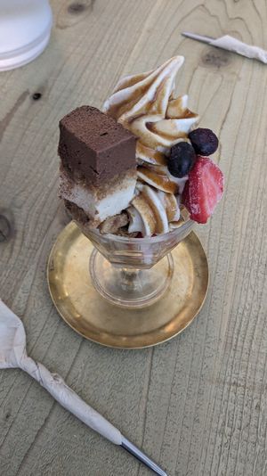 🇮🇹🍨 Tiramisu Parfait (1500¥ | 9.8$) at Mumokuteki Vegan Cafe in Kyoto